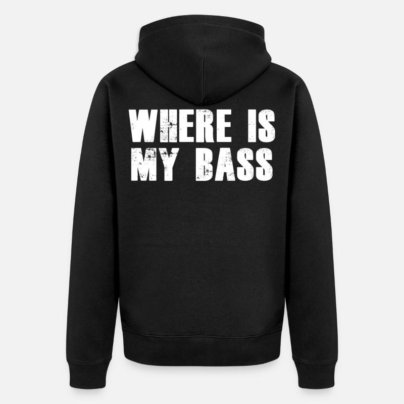 basse - Veste à capuche bio Premium Unisexe - noir