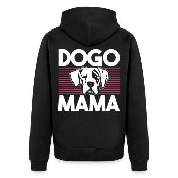 Chien chien chien chien cadeau - Veste à capuche bio Premium Unisexe - noir - Dos - Nico (187cm)
