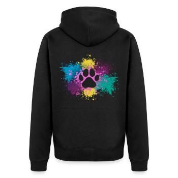 Chien - Veste à capuche bio Premium Unisexe - noir - Dos - Nico (187cm)