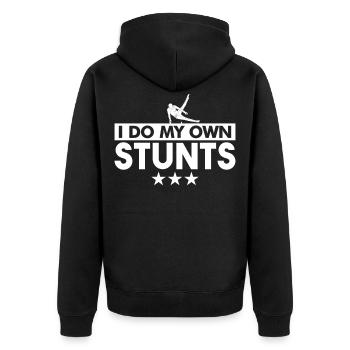 Gymnastics Artistic Gymnastics Gymnastics - Unisex Premium Organic Zip Hoodie - black - Back - Nico (187cm)