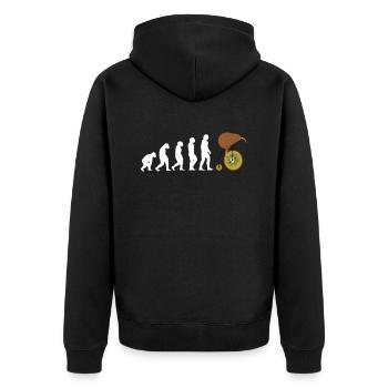 Idée cadeau Nouvelle-Zélande Nouvelle-Zélande - Veste à capuche bio Premium Unisexe - noir - Dos - Nico (187cm)