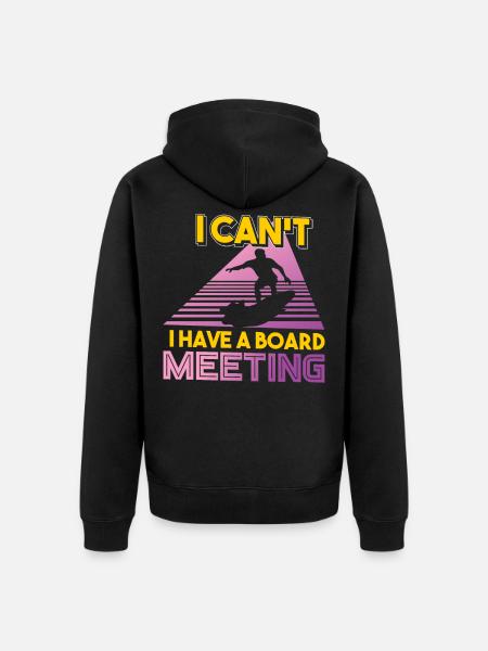 Surfing surfing surfboard surf vacation - Unisex Premium Organic Zip Hoodie - black
