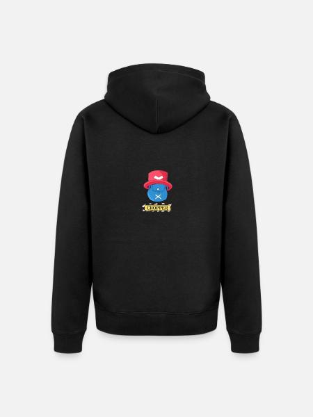 Chopper - One Piece - Hut / Tasche - Unisex Premium Bio Zip Hoodie - Schwarz
