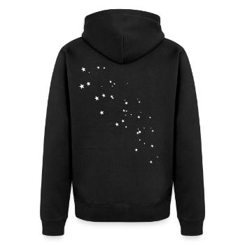 étoile - Veste à capuche bio Premium Unisexe - noir - Dos - Nico (187cm)