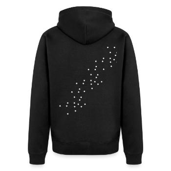 étoile - Veste à capuche bio Premium Unisexe - noir - Dos - Nico (187cm)