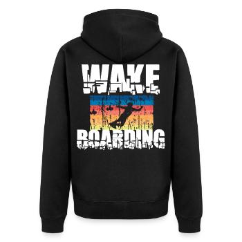 Wakeboard Wakeboard - Veste à capuche bio Premium Unisexe - noir - Dos - Nico (187cm)
