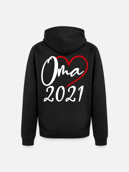 Grandma 2021 - Unisex Premium Organic Zip Hoodie - black