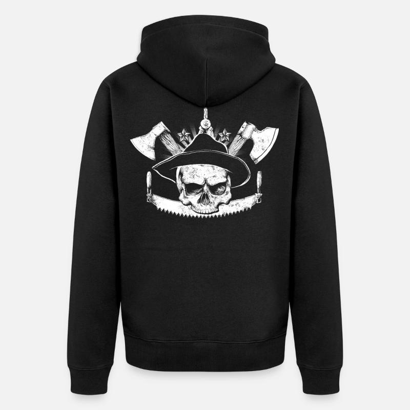 Zimmermann - Unisex Premium Bio Zip Hoodie - Schwarz