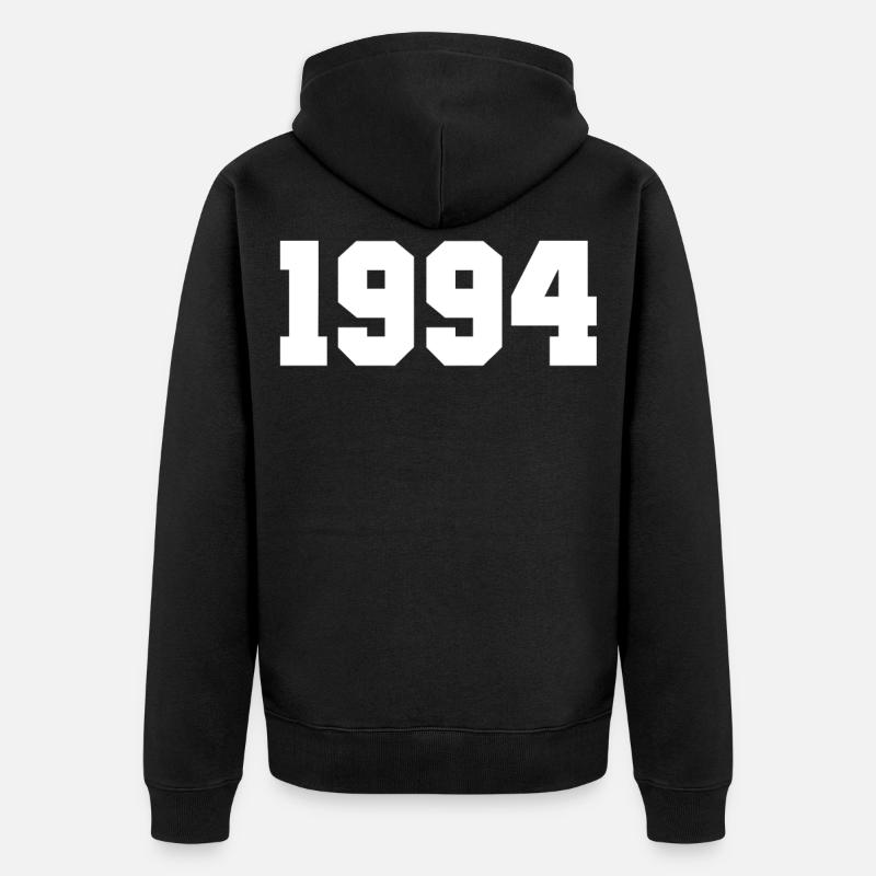 1994 - Veste à capuche bio Premium Unisexe - noir