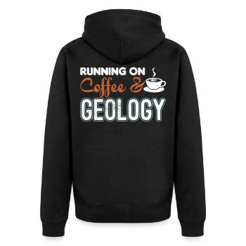 Cadeau de géologie géologue géomètre - Veste à capuche bio Premium Unisexe - noir - Dos - Nico (187cm)
