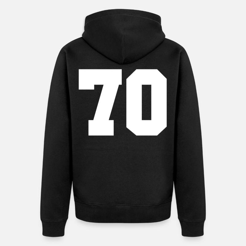 70 - Veste à capuche bio Premium Unisexe - noir