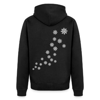 Flocon de neige de Noël - Veste à capuche bio Premium Unisexe - noir - Dos - Nico (187cm)