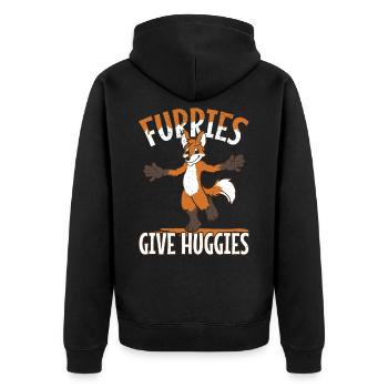 Des câlins de renard ou des poils serrés donnent des Huggies - Veste à capuche bio Premium Unisexe - noir - Dos - Nico (187cm)