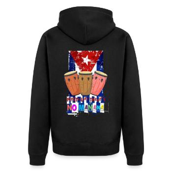 Cuba Salsa Musique cubaine La Havane Lifestyle Fun - Veste à capuche bio Premium Unisexe - noir - Dos - Nico (187cm)