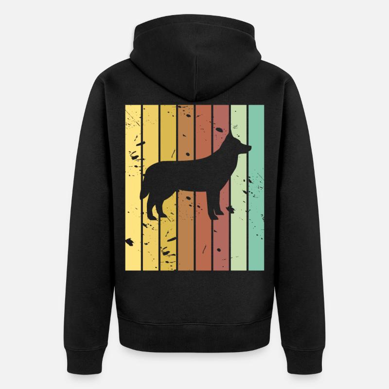 Malinois - Veste à capuche bio Premium Unisexe - noir