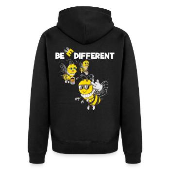 Abeilles miel Abeilles Abeilles - Veste à capuche bio Premium Unisexe - noir - Dos - Nico (187cm)
