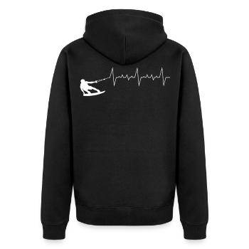 Wakeboard - Veste à capuche bio Premium Unisexe - noir - Dos - Nico (187cm)