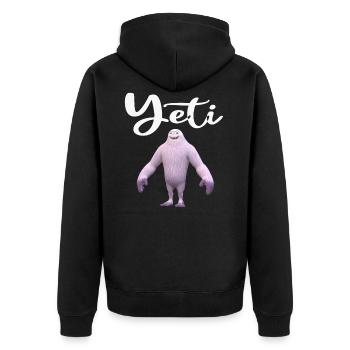 Yeti - Veste à capuche bio Premium Unisexe - noir - Dos - Nico (187cm)