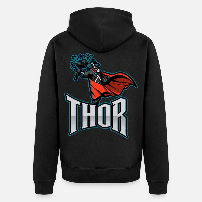 Thor - Veste à capuche bio Premium Unisexe - noir