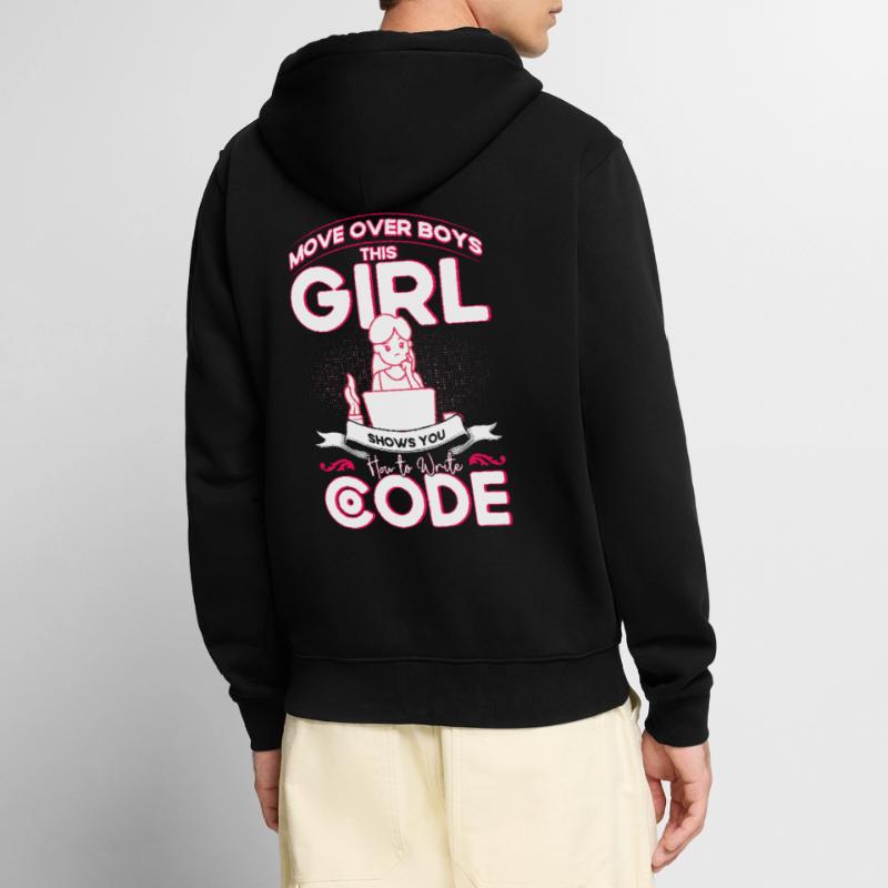Softwareentwickler Entwickler Nerd Programmierer Unisex Premium Bio Zip Hoodie