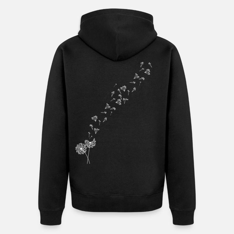 Pissenlit - Veste à capuche bio Premium Unisexe - noir