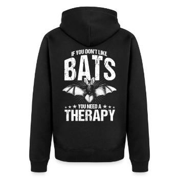 Chauve-souris Chauve-souris - Veste à capuche bio Premium Unisexe - noir - Dos - Nico (187cm)