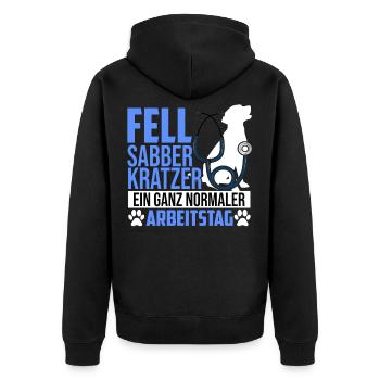Amateur de chiens vétérinaire vétérinaire docteur chien profession - Veste à capuche bio Premium Unisexe - noir - Dos - Nico (187cm)