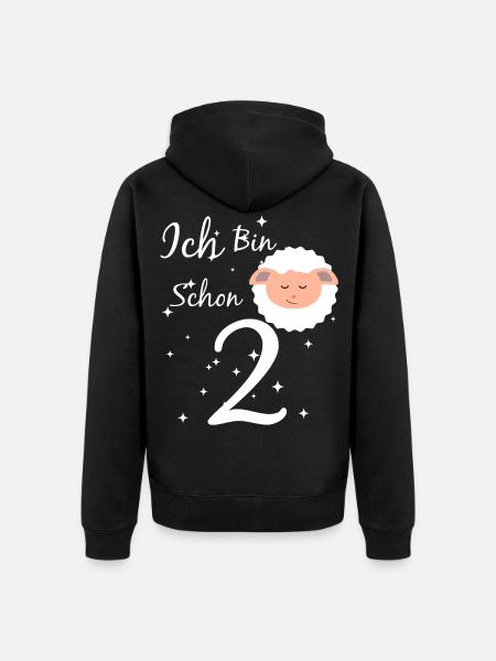 2 ans - Veste à capuche bio Premium Unisexe - noir