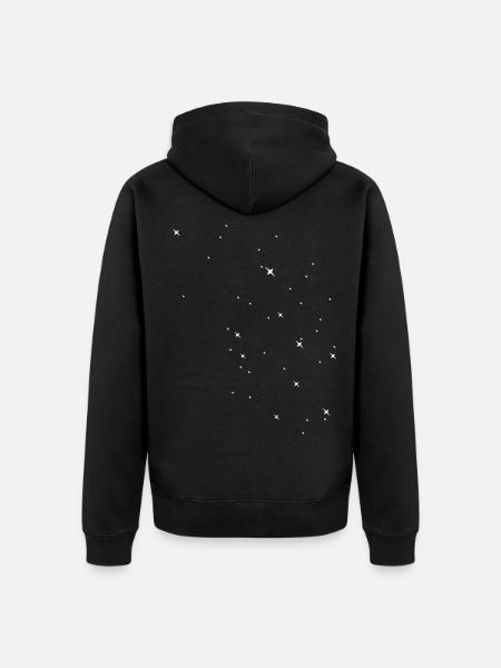 Étoiles - Veste à capuche bio Premium Unisexe - noir