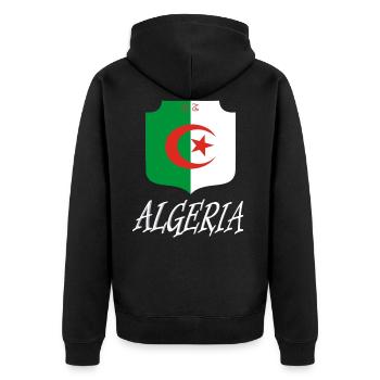 Algeren Design - Veste à capuche bio Premium Unisexe - noir - Dos - Nico (187cm)