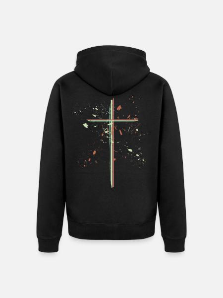 Christian - Religion - Premium økologisk unisex-hættejakke - sort