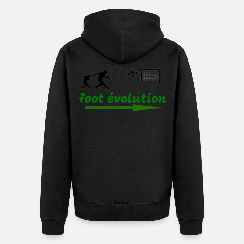 foot évolution - Veste à capuche bio Premium Unisexe - noir