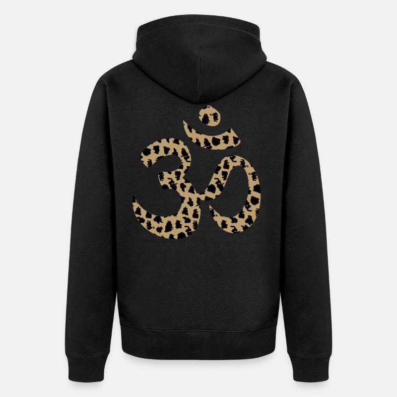 Mantra Chakra Yoga - Veste à capuche bio Premium Unisexe - noir