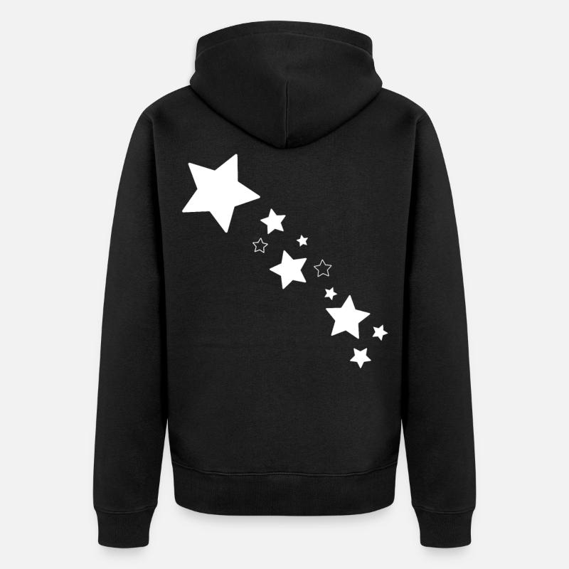 Étoile étoile étoile - Veste à capuche bio Premium Unisexe - noir