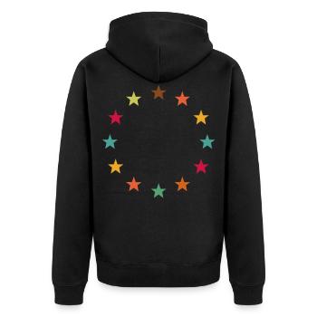 Europe Europe - Veste à capuche bio Premium Unisexe - noir - Dos - Nico (187cm)