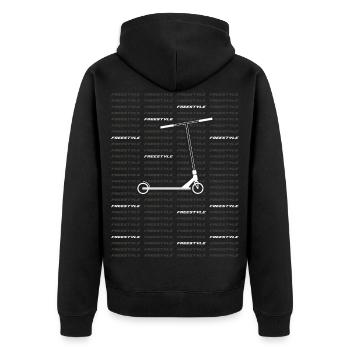 Freestyle 2 - Veste à capuche bio Premium Unisexe - noir - Dos - Nico (187cm)