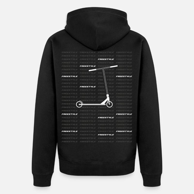 Freestyle 2 - Unisex Premium Bio Zip Hoodie - Schwarz