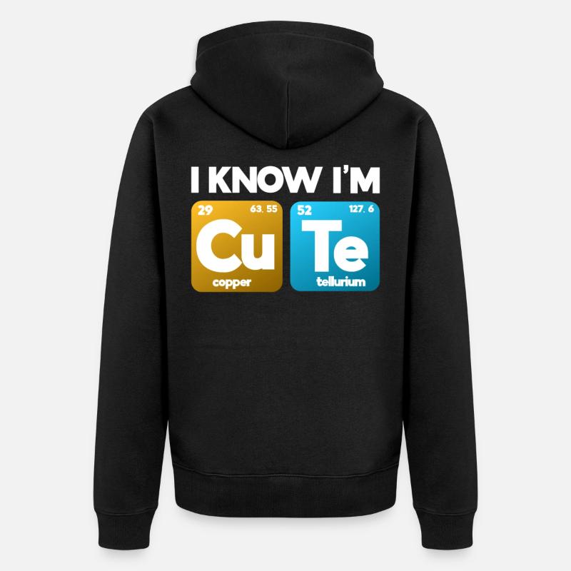 Chimiste chimiste cadeau de chimiste - Veste à capuche bio Premium Unisexe - noir