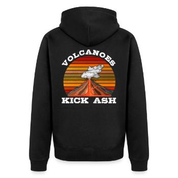 Science Volcan volcan cadeau - Veste à capuche bio Premium Unisexe - noir - Dos - Nico (187cm)