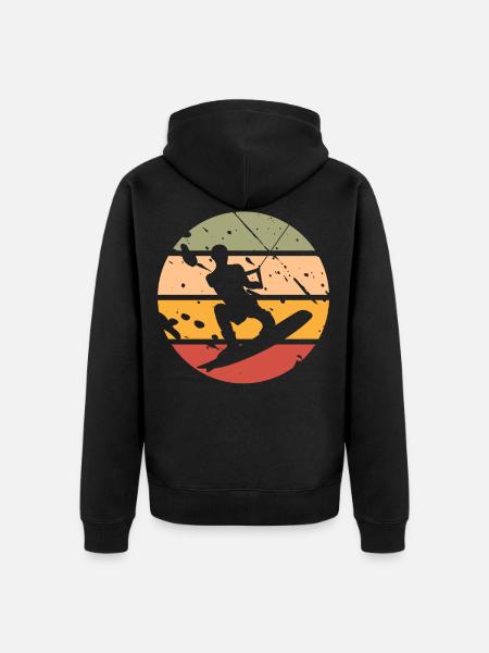 Wakeboard Wakeboarder - Veste Ă capuche bio Premium Unisexe - noir