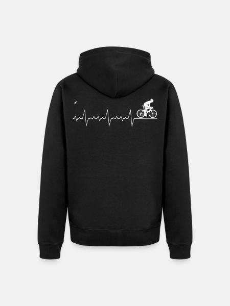 Cyclisme Vélo de course - Veste à capuche bio Premium Unisexe - noir
