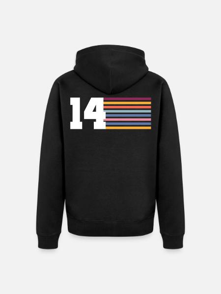 14 - Veste à capuche bio Premium Unisexe - noir