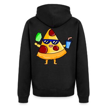 Plage - Veste à capuche bio Premium Unisexe - noir - Dos - Nico (187cm)