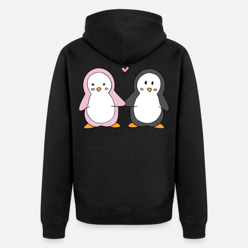 Pingouin - Veste à capuche bio Premium Unisexe - noir