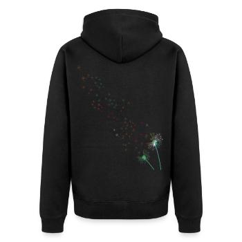 Pissenlit - Veste à capuche bio Premium Unisexe - noir - Dos - Nico (187cm)