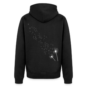 Pissenlit - Veste à capuche bio Premium Unisexe - noir - Dos - Nico (187cm)