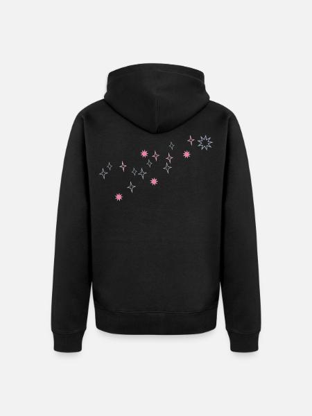 Étoilé - Veste à capuche bio Premium Unisexe - noir