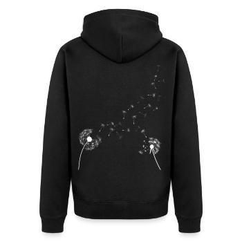 Pusteblume - Veste à capuche bio Premium Unisexe - noir - Dos - Nico (187cm)