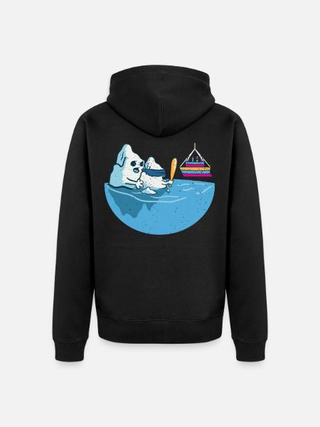 Ship Play Pinata Spanish Party - Unisex Premium Organic Zip Hoodie - black