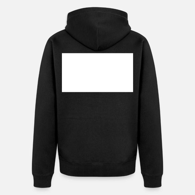 Rechteck - Unisex Premium Bio Zip Hoodie - Schwarz